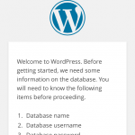 WordPress Install